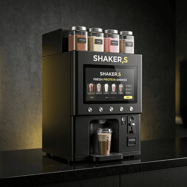 Shaker S compact protein shake vending machine
